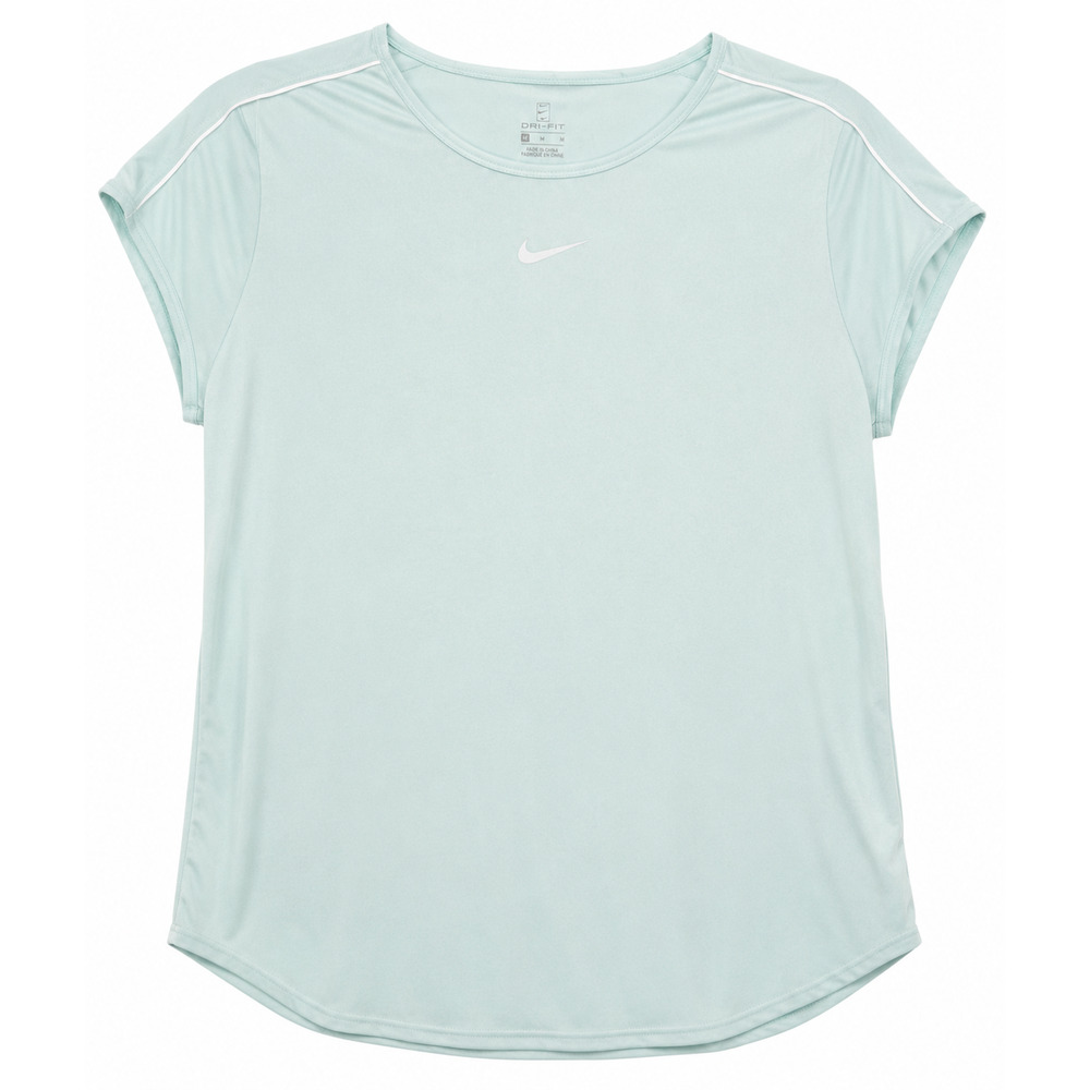 Nike Dri Fit Womens Large Athletic Shirt Short Sleeve Workout Top Polyester